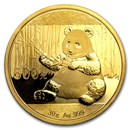 China 30 gram Gold Panda BU (Random Year, Not Sealed) China 30 gram Gold Panda BU (Random Year, Not Sealed)
